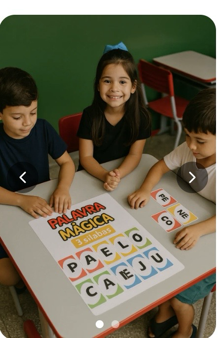 Atividade bíblica em uso na escolinha cristã